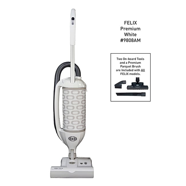 SEBO FELIX Premium Upright Vacuum with ET-1 and Parquet Brush