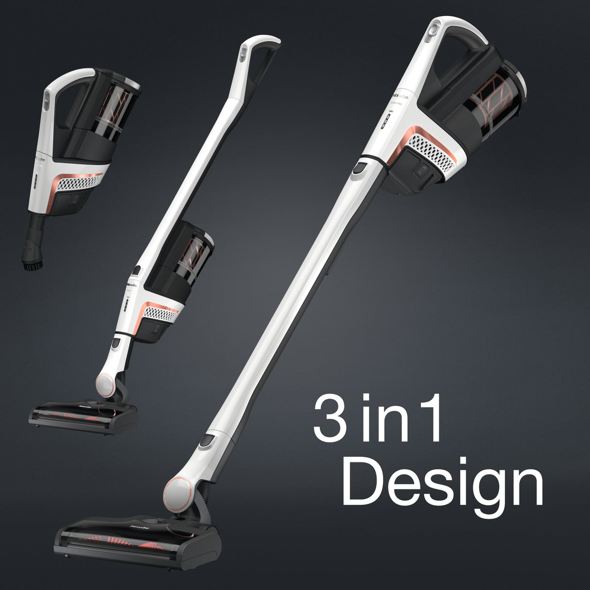Miele Triflex HX2 Lotus White — cleaning hardwood floor lifestyle