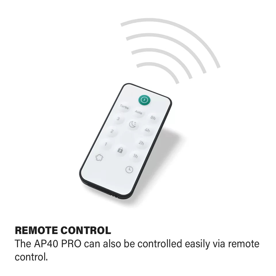 IDEAL AP40 Pro included remote control