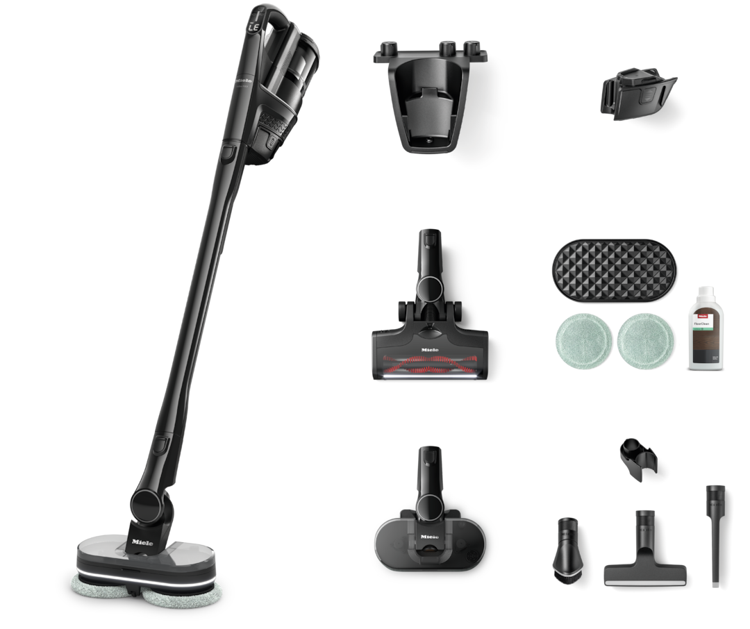 Miele Triflex HX3 Aqua Obsidian Black cordless wet and dry vacuum
