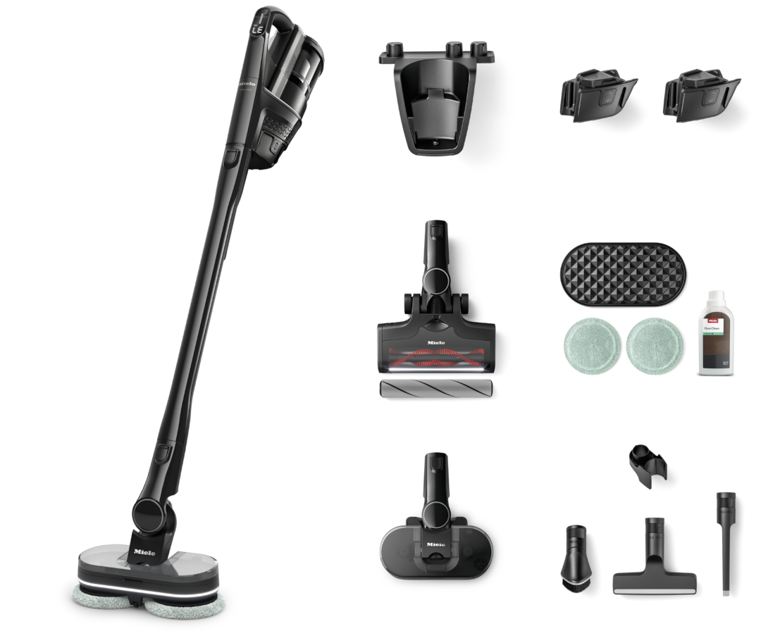 Miele Triflex HX3 Plus Aqua Obsidian Black cordless wet and dry vacuum