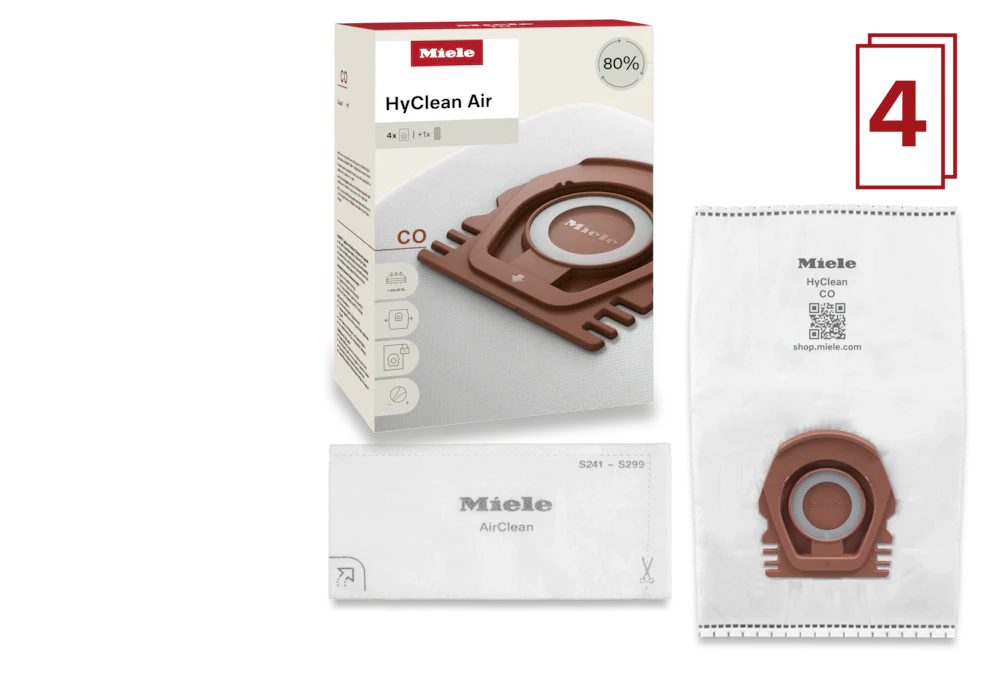 Genuine Miele HyClean Air CO FilterBags | 4-Pack - Avon Vacuums