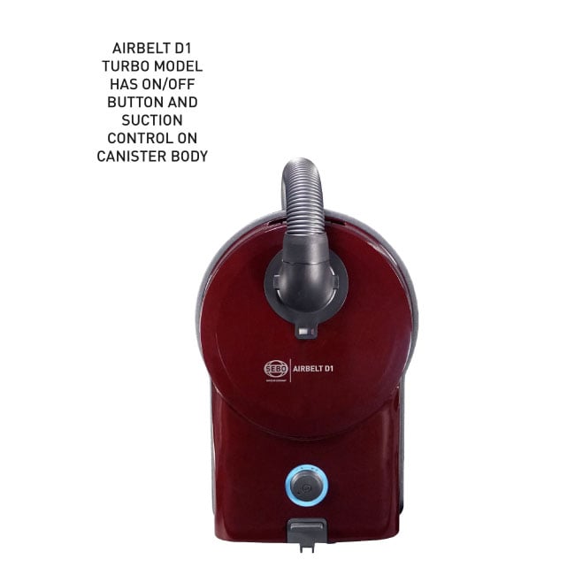 SEBO AIRBELT D1 Turbo on-off and suction control