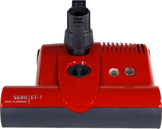 SEBO ET-1 red powerhead — manufacturer color reference; switch configuration follows selected option