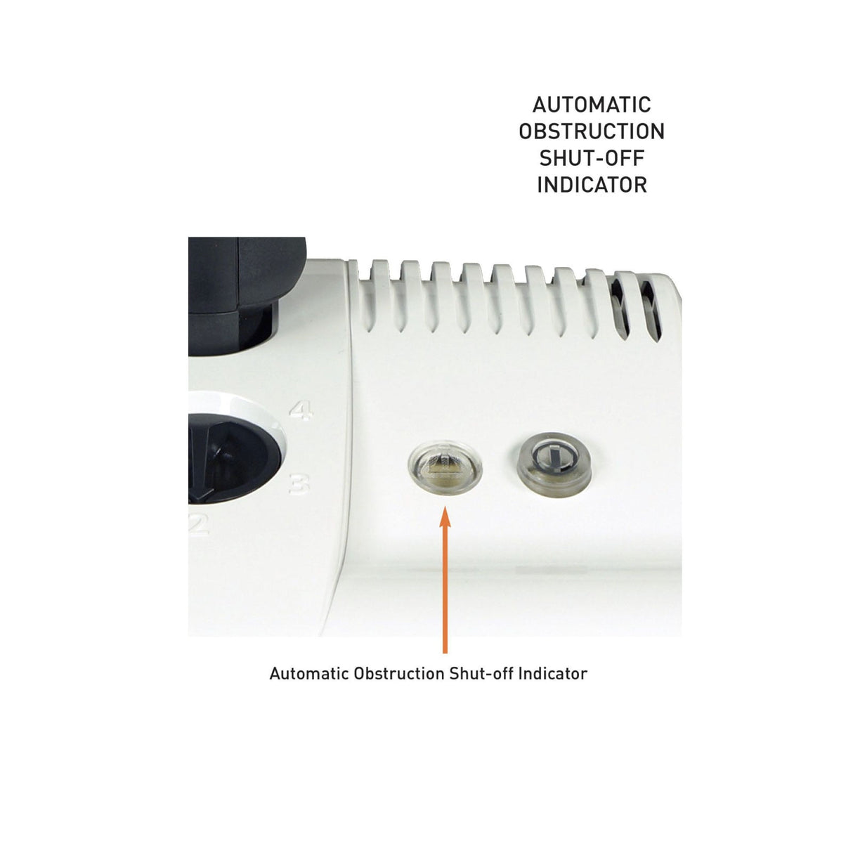 Official SEBO ET powerhead automatic obstruction shutoff indicator