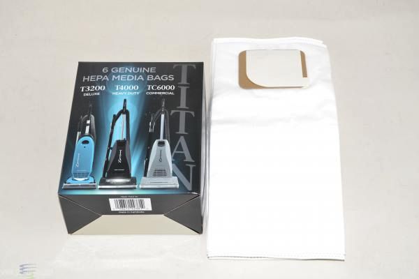 Titan TUV-H HEPA Vacuum Bags for T3200, T4000 & TC6000 - 6 Pack