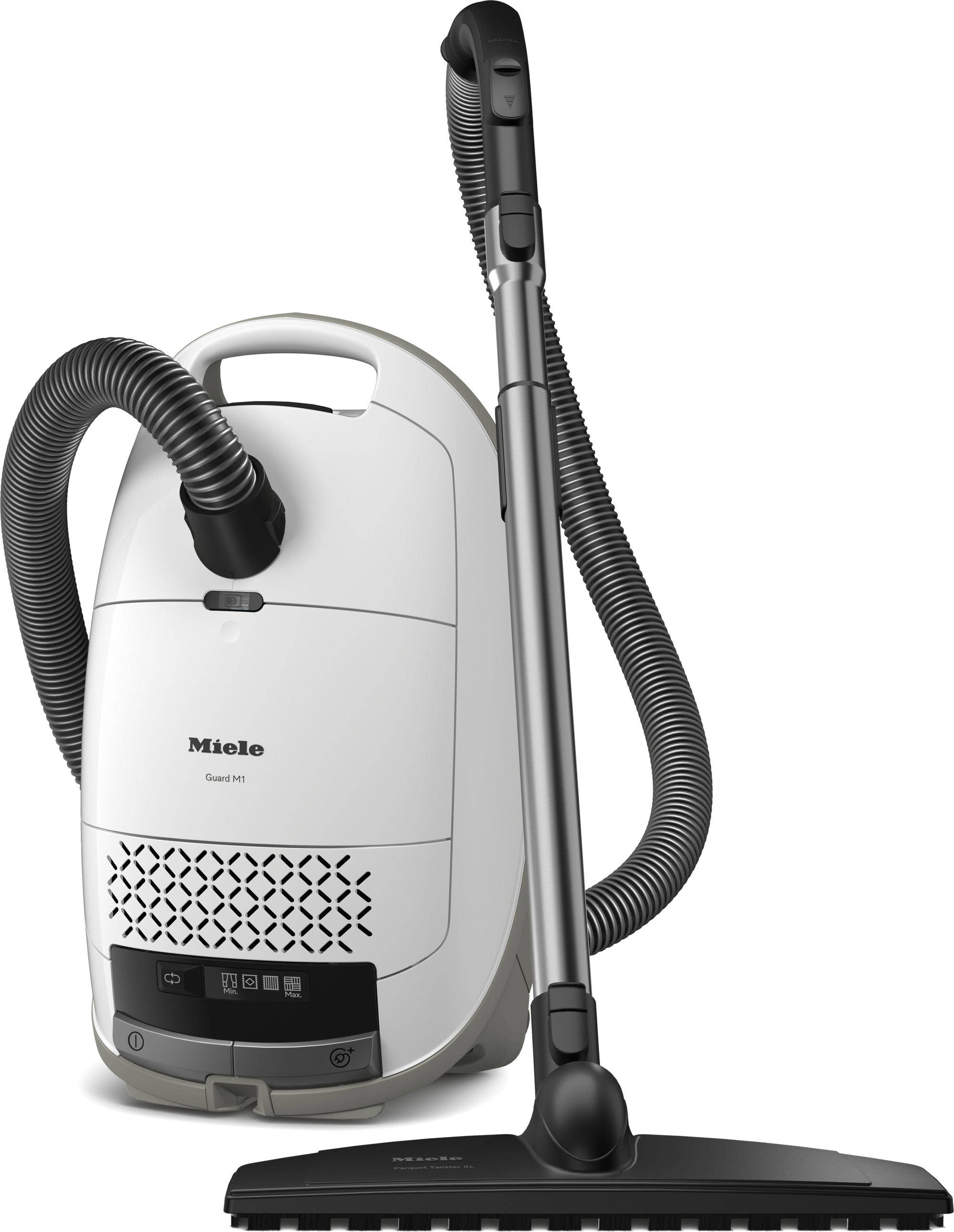 Miele Guard M1 Parquet XL canister vacuum for luxury vinyl plank and hard floors at Avon Vacuums