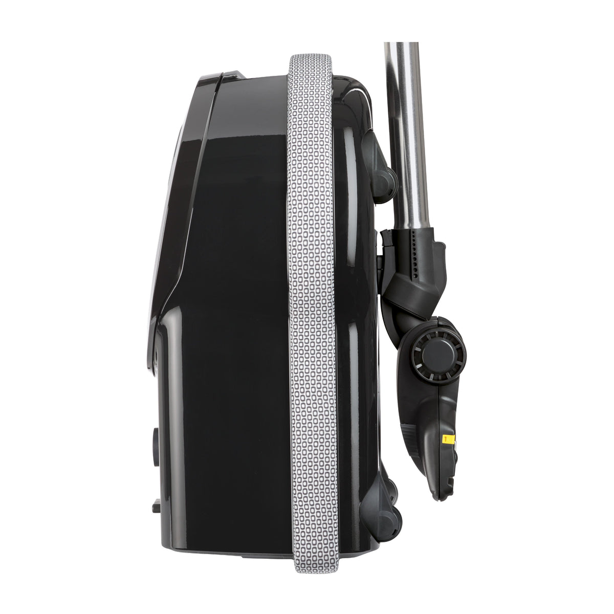 SEBO Airbelt D4 Premium canister vacuum in black — the best vacuum for pets and large homes, sold and serviced at Avon Vacuums in Avon, CT
