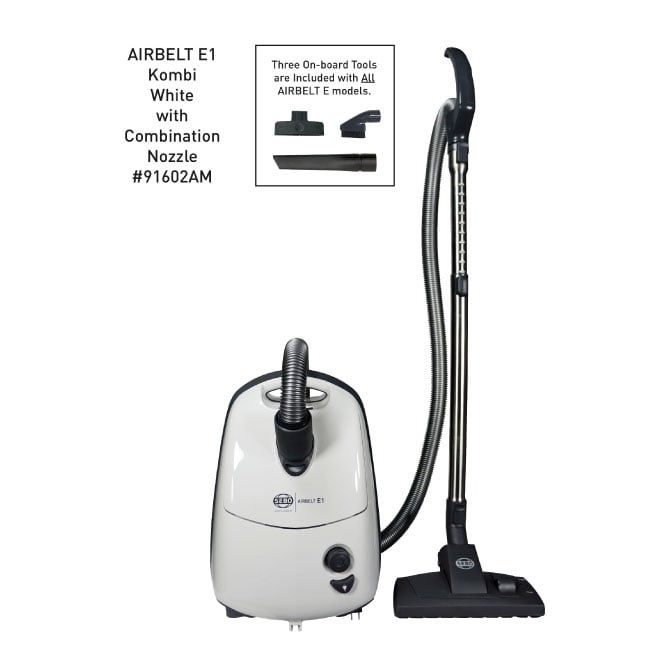 SEBO AIRBELT E1 White with combination floor nozzle