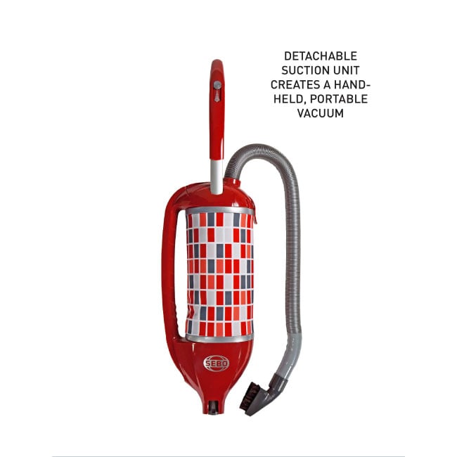 SEBO FELIX portable suction unit with its hose