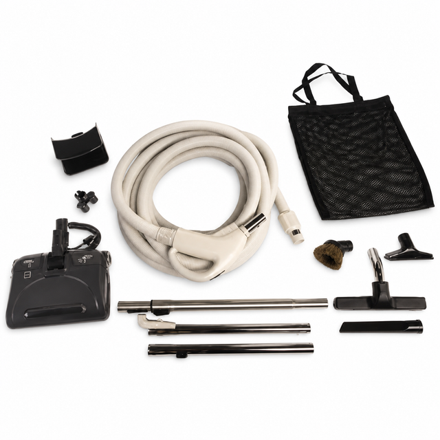 Titan T5 Classic Central Vacuum Kit, 35 ft Direct-Connect Hose, Poly-V Power Nozzle and Tools, SKU 06-4917-65 - Avon Vacuums