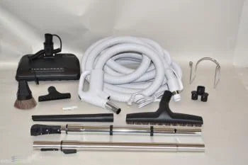 Titan T5 Central Vacuum Kit, 30 ft Pigtail Hose, Power Nozzle and Deluxe Tools - Avon Vacuums
