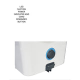 SEBO AIRBELT D4 Premium Canister Vacuum with Dual-Control Handle, ET-1 and Parquet Brush – White