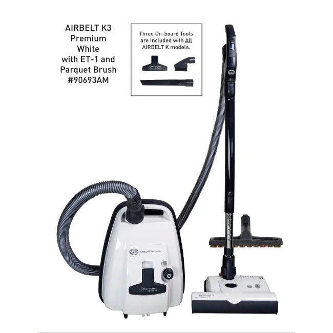 SEBO Airbelt K3 Premium Canister Vacuum with ET-1 Powerhead - Avon Vacuums
