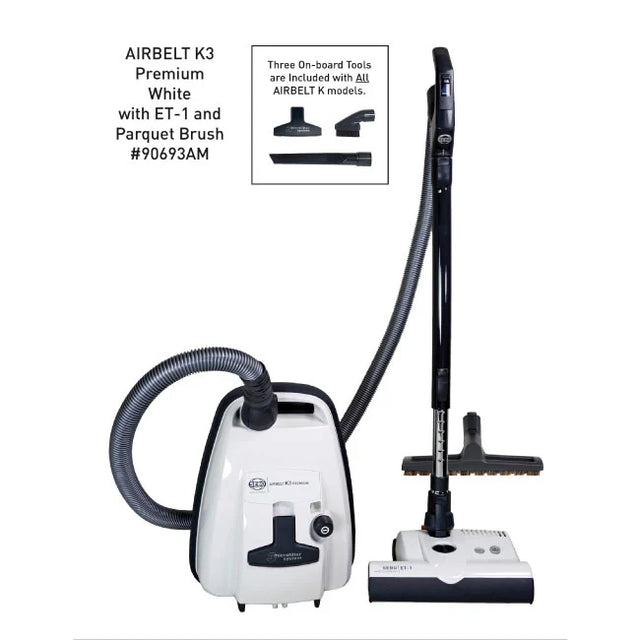 SEBO Airbelt K3 Premium Canister Vacuum with ET-1 Powerhead - Avon Vacuums