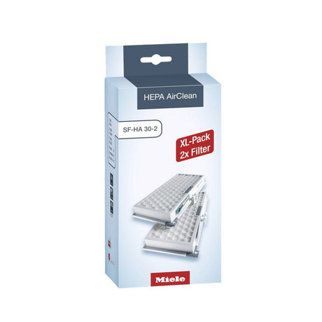 Miele SF-HA 30-2 HEPA AirClean Filter XL Pack: 2 Filters for S2, S7, C1, U1 - Avon Vacuums