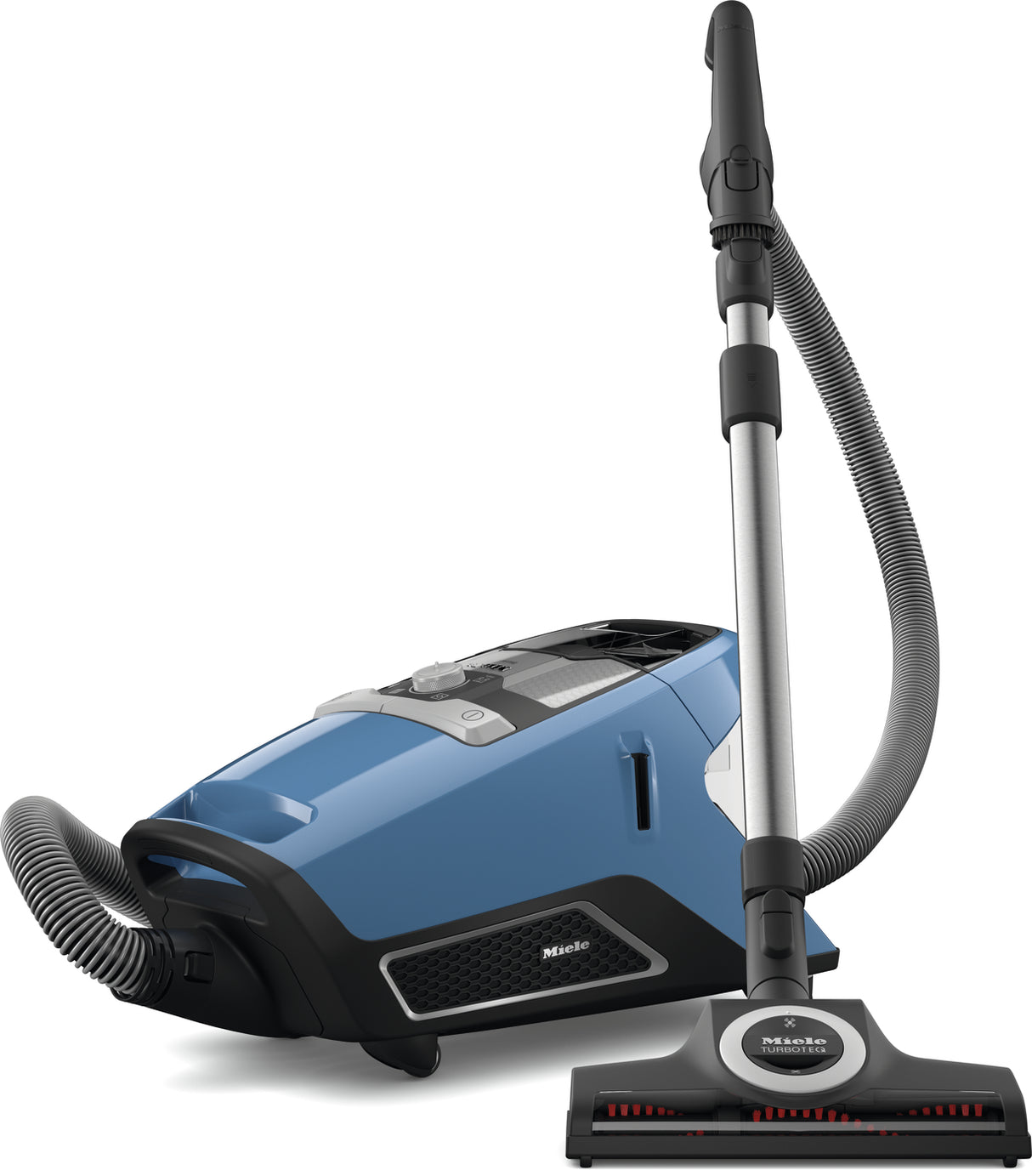 Genuine Miele Blizzard CX1 Turbo Team PowerLine Bagless Canister Vacuum Cleaner - Tech Blue - Avon Vacuums