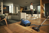 Genuine Miele Blizzard CX1 Turbo Team PowerLine Bagless Canister Vacuum Cleaner - Tech Blue - Avon Vacuums