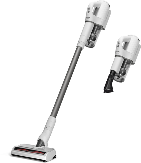 Miele Duoflex HX1 Extra cordless stick vacuum in Brilliant White, sold and serviced at Avon Vacuums in Avon, Connecticut
