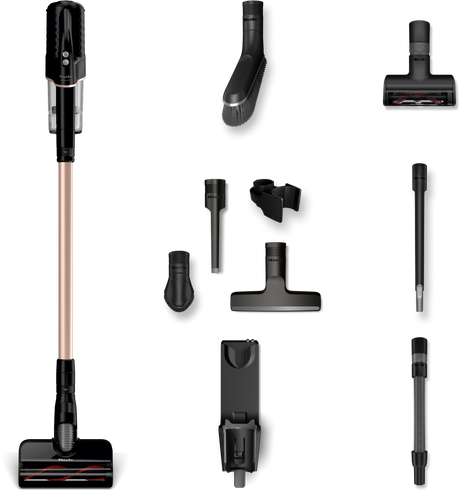 Miele Duoflex HX1 Total Care Obsidian Black side profile, sold and serviced at Avon Vacuums in Avon, Connecticut