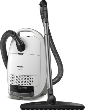 Miele Guard M1 Parquet XL canister vacuum in Brilliant White, sold and serviced at Avon Vacuums in Avon, Connecticut