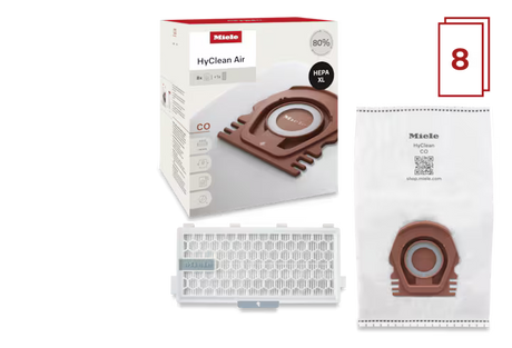 Genuine Miele HyClean Air CO XL Pack | 8 Bags & 2 Filters - Avon Vacuums