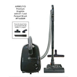 SEBO AIRBELT E3 Premium Canister Vacuum with Dual-Control Handle, ET-1 and Parquet Brush