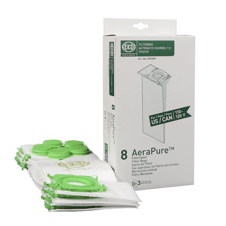 SEBO 5093AM Filterbox (8 Bags) for Automatic X, Essential G & C Series - Avon Vacuums