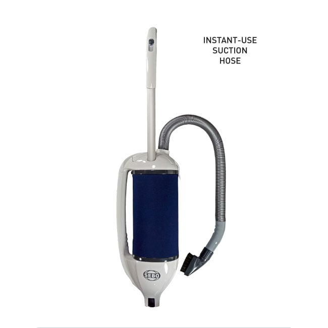 SEBO DART Upright Vacuum with ET-1 Power Head – Arctic White