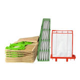 SEBO 6198AM Service Box C with paper filter bags, green microfilter and red-framed exhaust filter