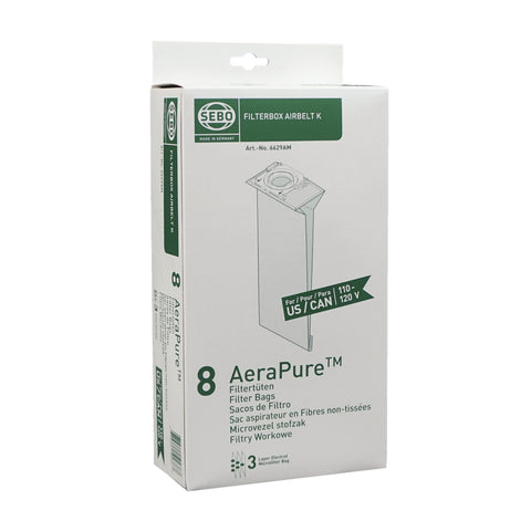 SEBO 6629AM Filterbox (8 Bags) for Airbelt K Series - Avon Vacuums