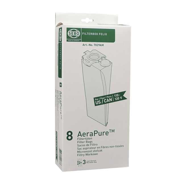 SEBO 7029ER Filterbox (8 Bags) for Felix & Dart Series - Avon Vacuums