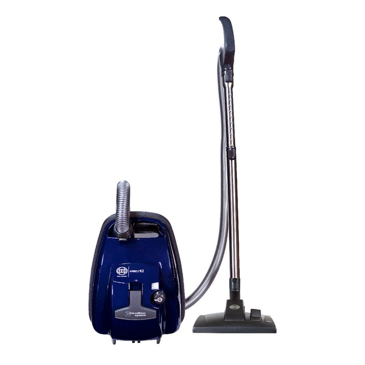 SEBO AIRBELT K2 Kombi Canister Vacuum – Dark Blue with Combination Nozzle 8351GS
