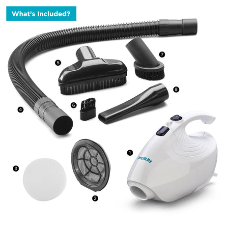 Simplicity Flash Handheld Vacuum: Compact 600-Watt Cleaner for Quick Messes - Avon Vacuums