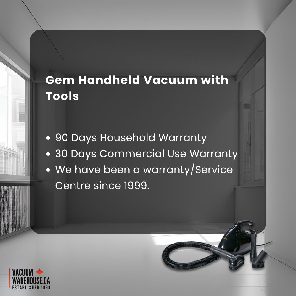 Riccar Gem Handheld Vacuum with Tools: Compact 600-Watt Cleaner - Avon Vacuums