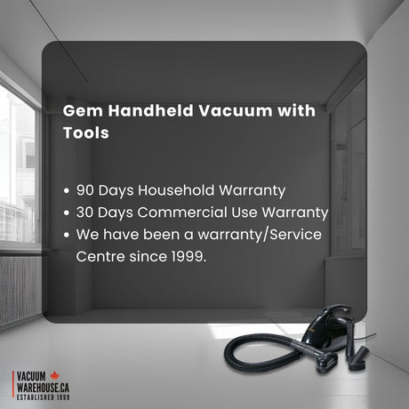 Riccar Gem Handheld Vacuum with Tools: Compact 600-Watt Cleaner - Avon Vacuums