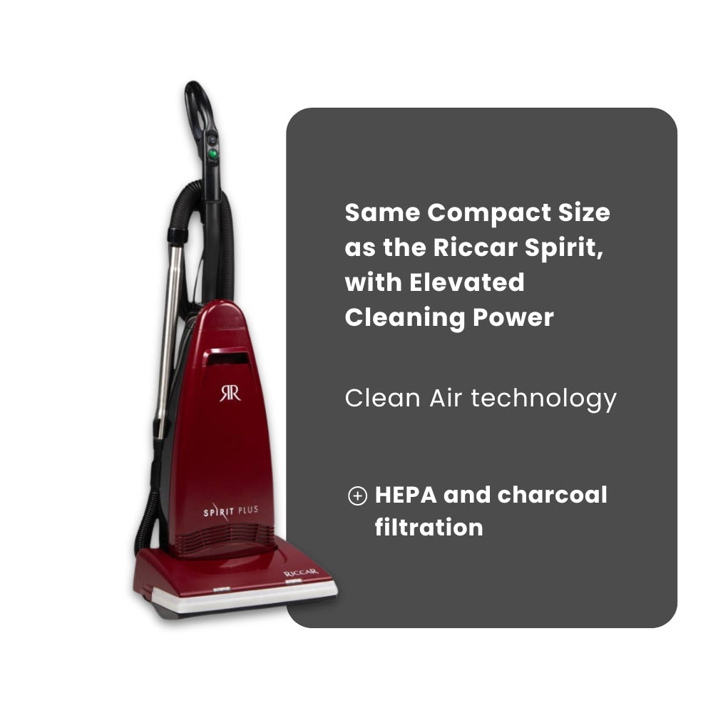 Riccar Spirit Plus Upright Vacuum R21Plus: HEPA Cleaner with LED - Avon Vacuums