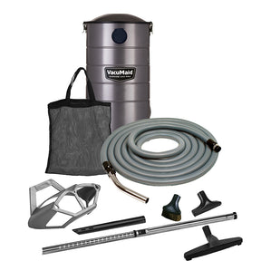 VacuMaid Garage Vac PRO wall mounted garage and car vacuum unit, sold and serviced at Avon Vacuums in Avon, Connecticut
