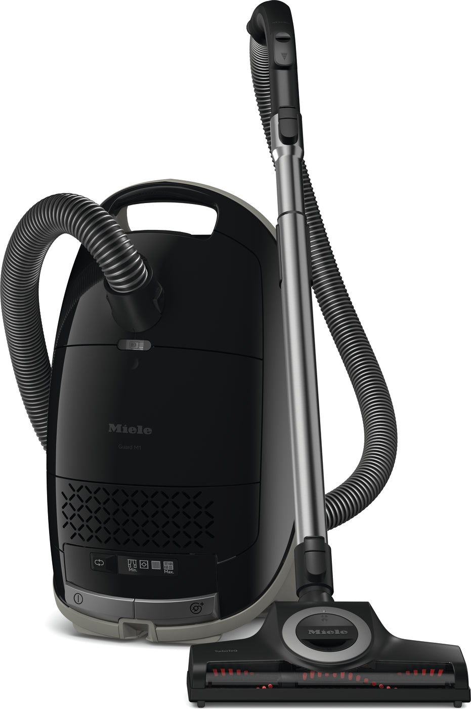 Miele Guard M1 Cat & Dog Obsidian Black — side profile view
