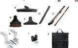 PSB35D included wand, tools, hose hanger, wand holder and caddy bag for black 35 ft direct-connect SEBO ET-1 kit | Avon Vacuums CT
