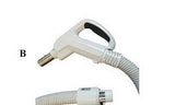 PSW30D 30 ft direct-connect central vacuum hose close-up for white SEBO ET-1 attachment kit | Avon Vacuums CT