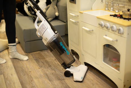 Simplicity Spiffy Broom Vacuum: Lightweight HEPA Stick for Hard Floors - Avon Vacuums