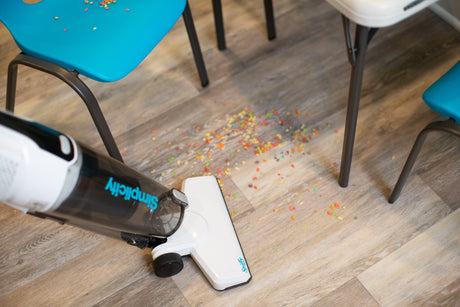 Simplicity Spiffy Broom Vacuum: Lightweight HEPA Stick for Hard Floors - Avon Vacuums