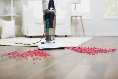 Simplicity Spiffy Broom Vacuum: Lightweight HEPA Stick for Hard Floors - Avon Vacuums