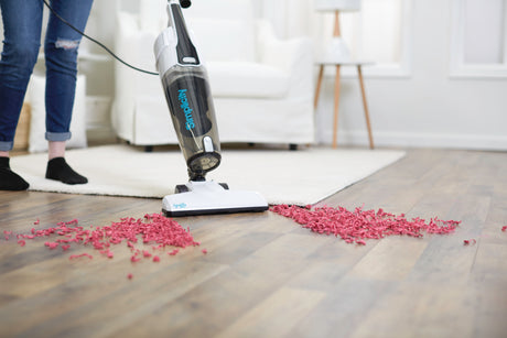 Simplicity Spiffy Broom Vacuum: Lightweight HEPA Stick for Hard Floors - Avon Vacuums