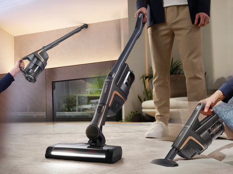 Miele Triflex HX2 Pro Infinity Grey — handheld upholstery cleaning