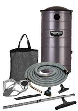 VacuMaid UV100 extended life wall mounted utility vacuum with 50 ft garage kit, sold and serviced at Avon Vacuums in Avon, Connecticut