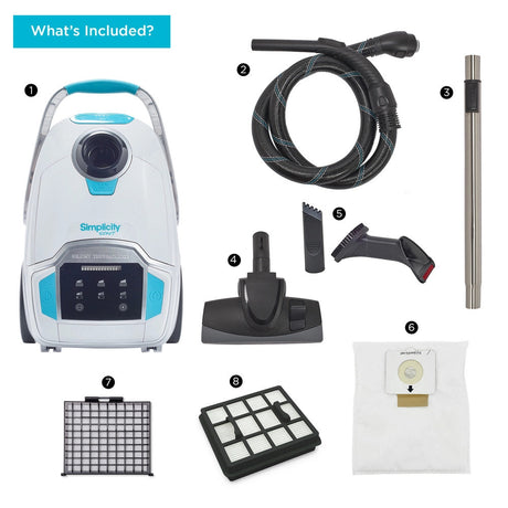 Simplicity Scout Canister Vacuum: Lightweight HEPA Cleaner for Versatile Cleaning - Avon Vacuums