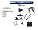 Clean Obsessed central vacuum kit PSB35D: 35 ft, Direct-connect, Black
