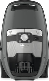 Miele Blizzard CX1 Pure Suction Graphite Grey — controls detail